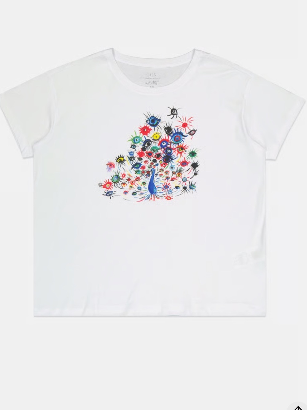 Armani Exchange x Katerina Vagia #stART Graphic T-Shirt White XS Relaxed Fit